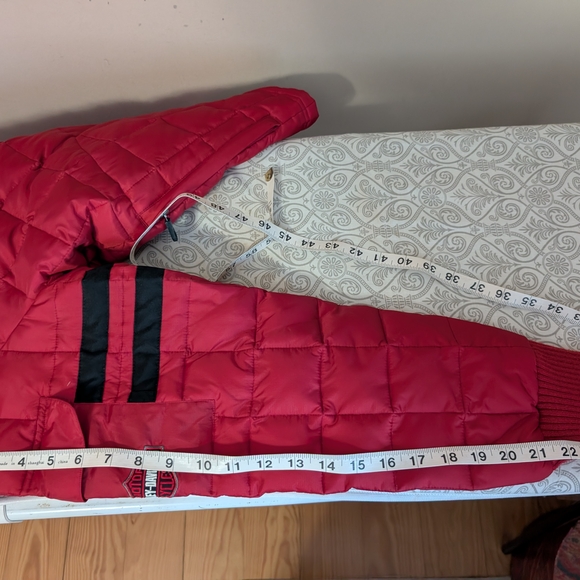 Harley-Davidson Ladies Red Puffer Jacket Size L - Picture 14 of 15